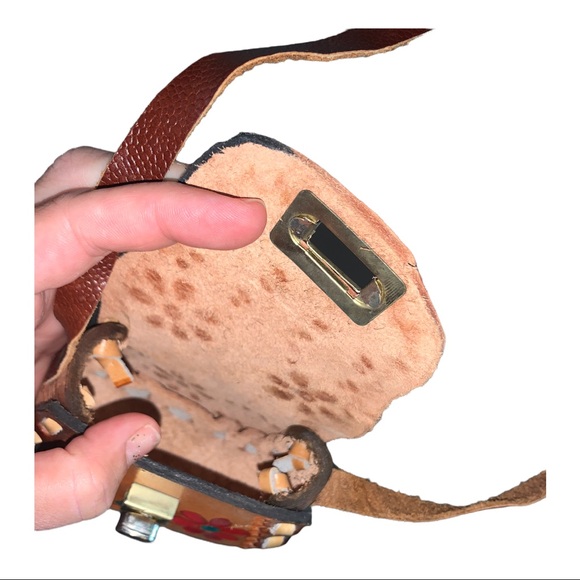 Small handmade leather purse - Picture 4 of 7